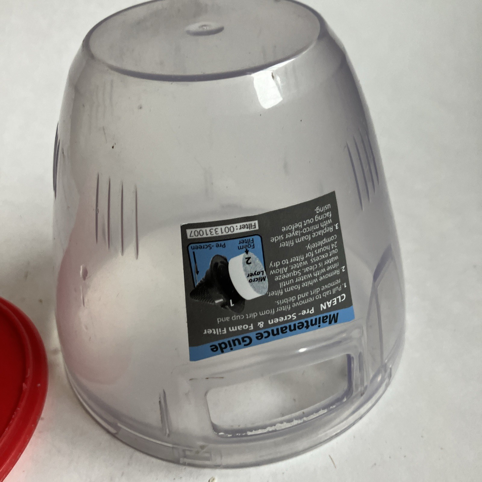 Genuine Dust Cup Canister Bin and Filter Screen Hoover Linx Vacuum BH50015 OEM