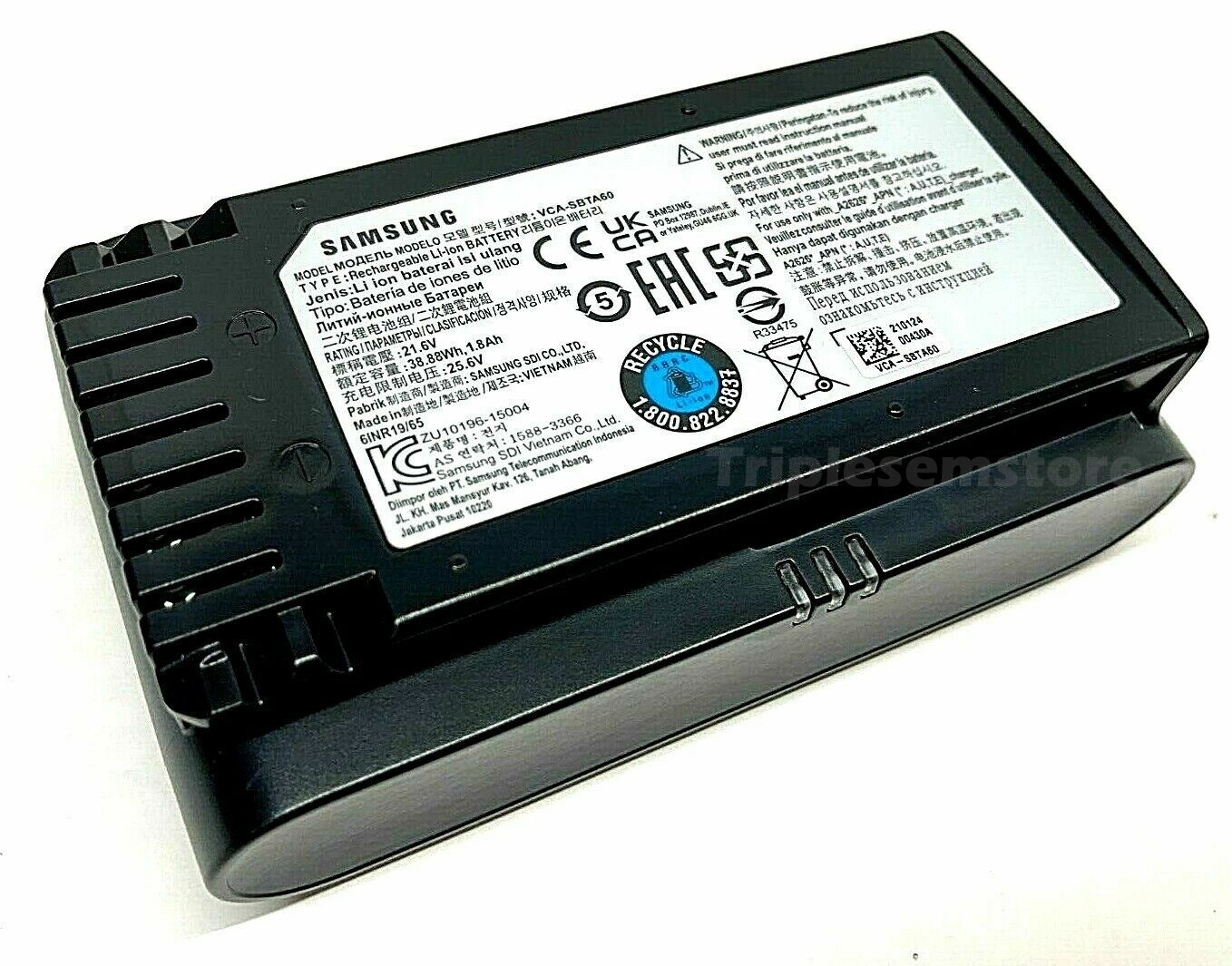 New Samsung Jet 60, 70, 75 Series Vacuum Rechargeable Li-ion Battery VCA-SBTA60