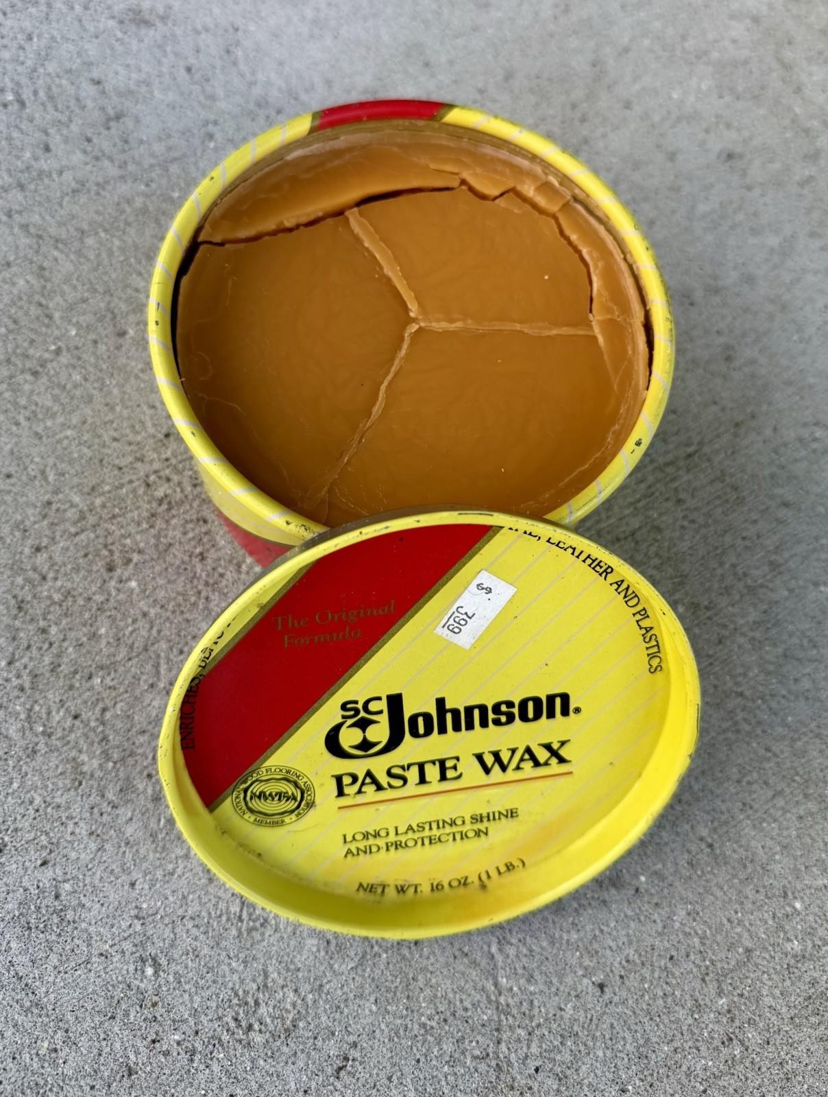 SC Johnson Paste Wax NOS 16 oz Original Formula