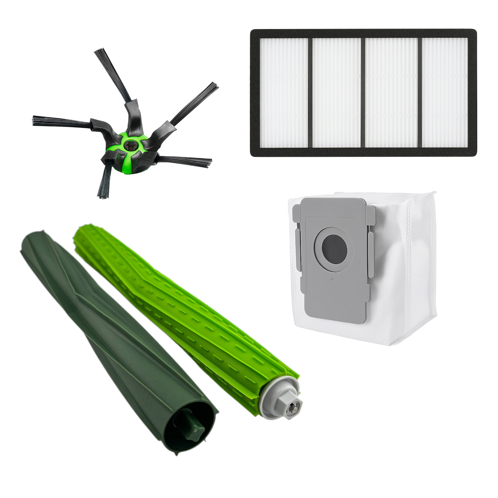 Refill Kit for iRobot Roomba S9 S9+ Plus Roller Filter Brush Zipper Dust Bag