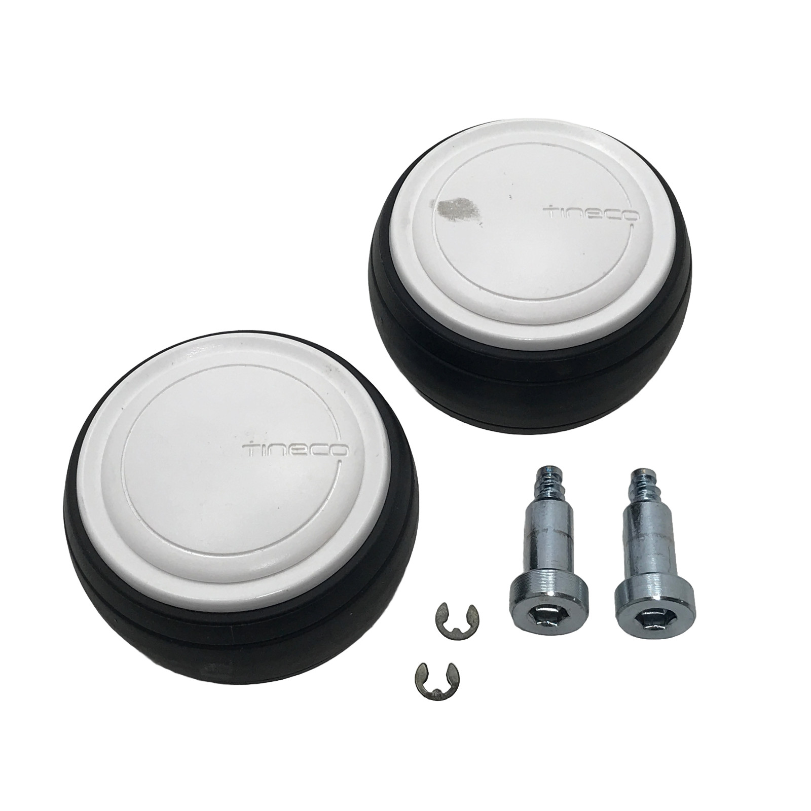 x2 Tineco LEFT & RIGHT WHEEL w PIN for Pure One S12 VS121000US VS121100US FB1878