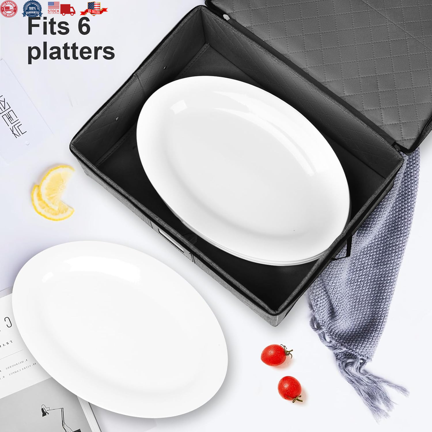 China Storage Containers Hard Shell, Platter Storage Containers 17″ x 13″ x 6…
