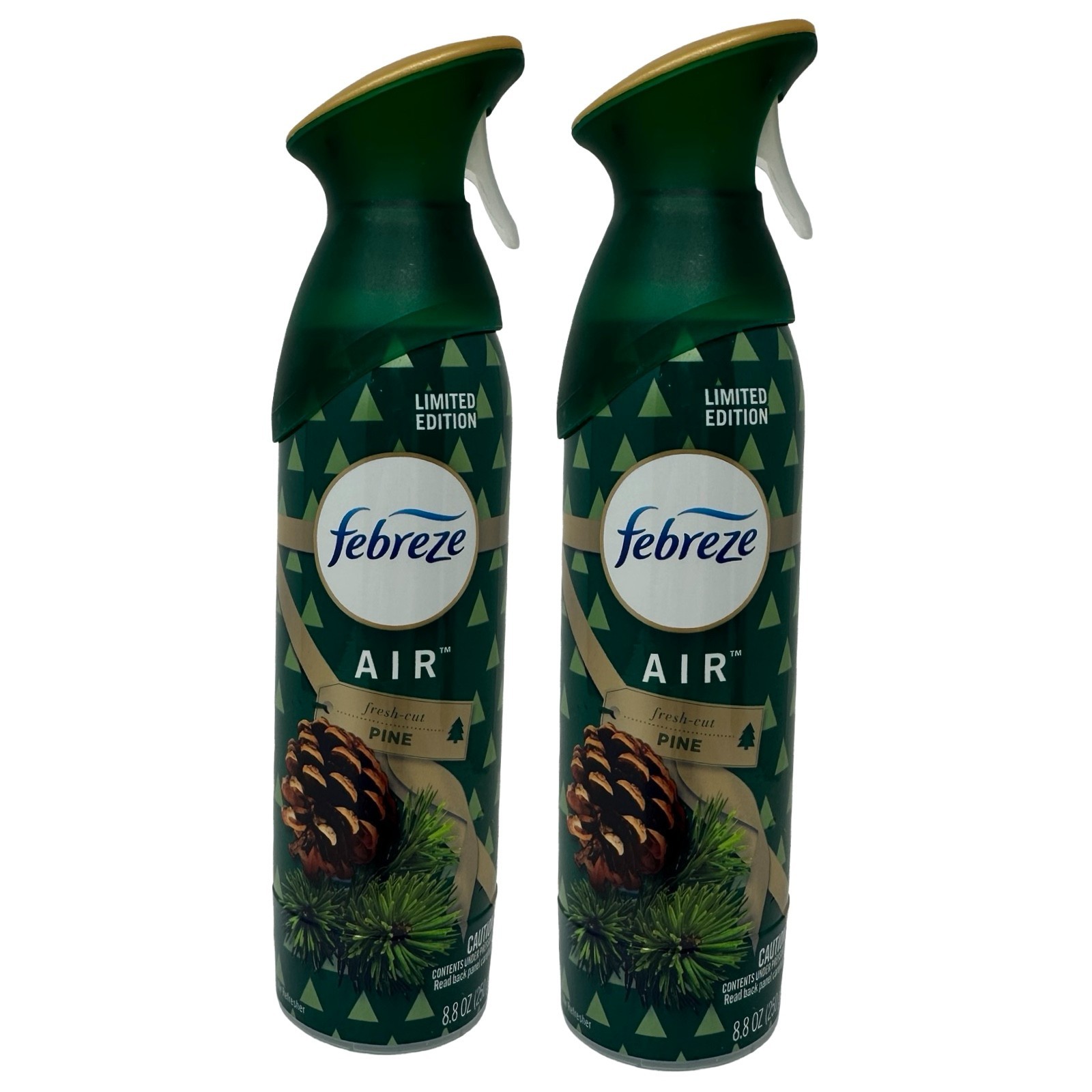 2 Pack Febreze Air Limited Edition Fresh-Cut Pine Room Freshener Spray 8.8 oz