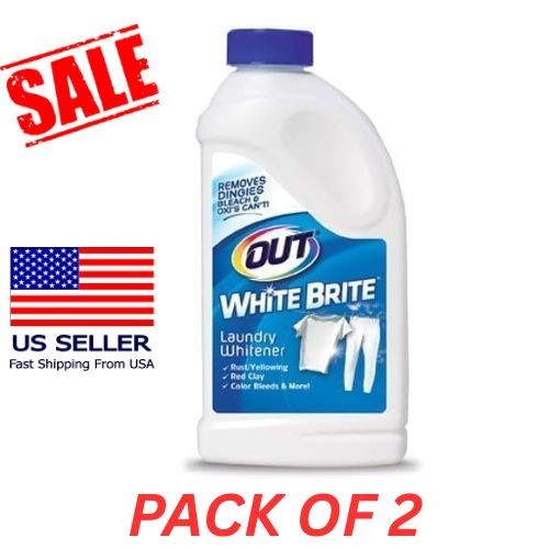 2PACK-OUT White Brite Laundry Whitener, Cleaner, Brighter and Fresher 28 Ounces