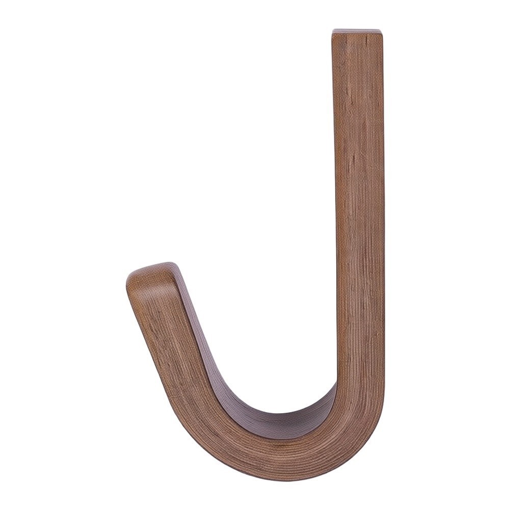 Walnut Wood Wall Hooks Easy Install No Tools 3.5 cm by 6.5 cm Dimensions