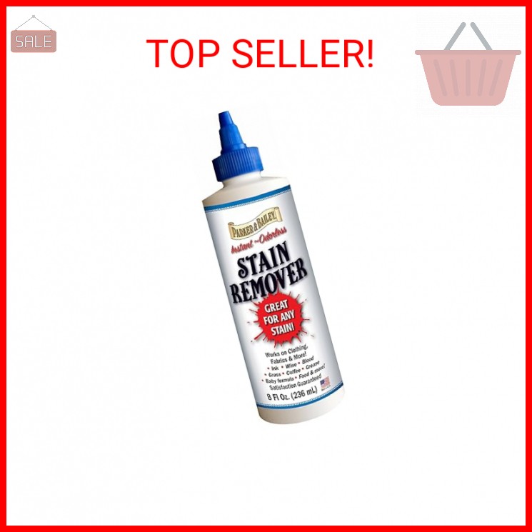 Parker & Bailey Liquid Stain Remover – Instant Stain Removal on Laundry Clothing