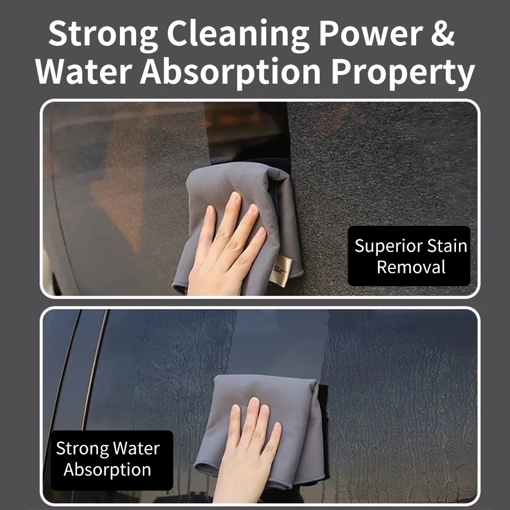 5PCs Microfiber Cleaning Cloth Towel Rag Car Polishing No Scratch Auto Detailing