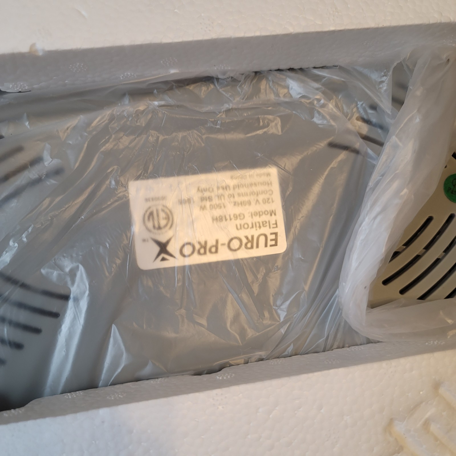 Euro-Pro X Steam Generator Iron G6118H New Open Box