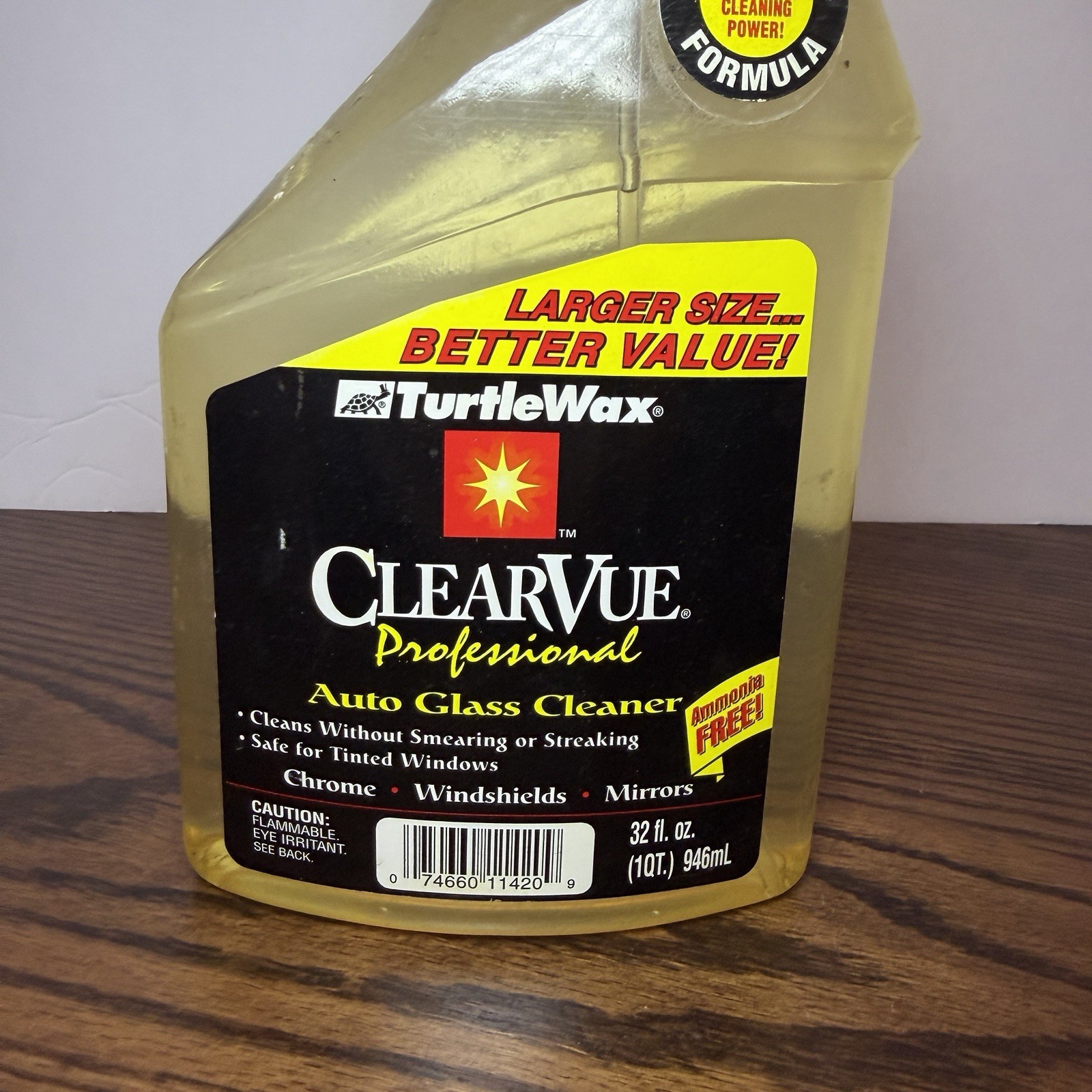 Vintage Turtle Wax ClearVue Professional Auto Glass Cleaner, 32 fl oz bottle