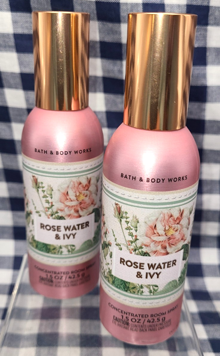 2-Pack ALL NEW Rose Water & Ivy Concentrated Room Spray Bath & Body Works