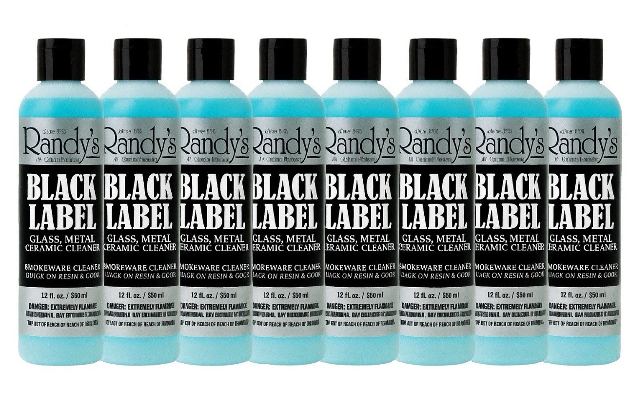 Randy’s Black Label Cleaner Glass Metal Ceramic 12oz Bottle|Pack Of Sixteen (16)
