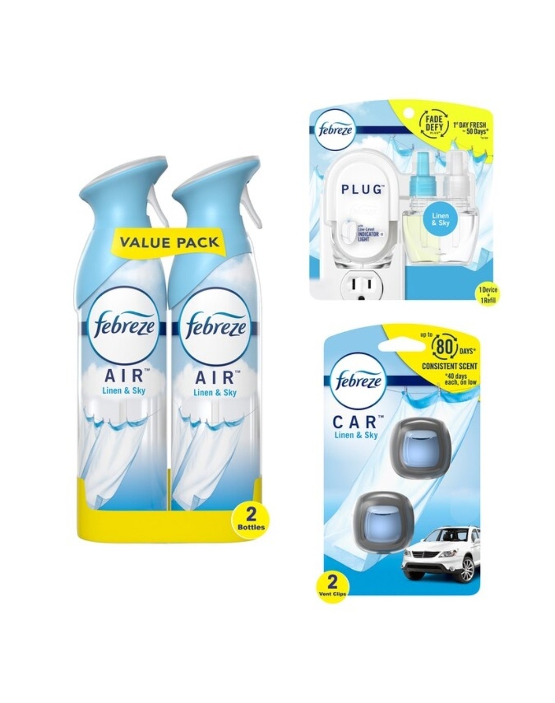 Home/office Air Refreshner Bundle 6 Pieces Long Last 1-3 Months Freshness Scent