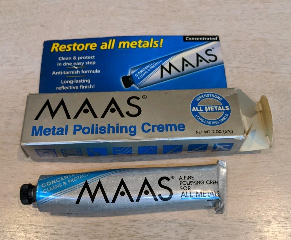Brand New MAAS Concentrated A Fine Polishing Creme for All Metals 2 oz READ