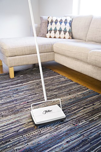 Fuller Brush Electrostatic Carpet & Floor Sweeper 9″ Cleaning Path Bright White