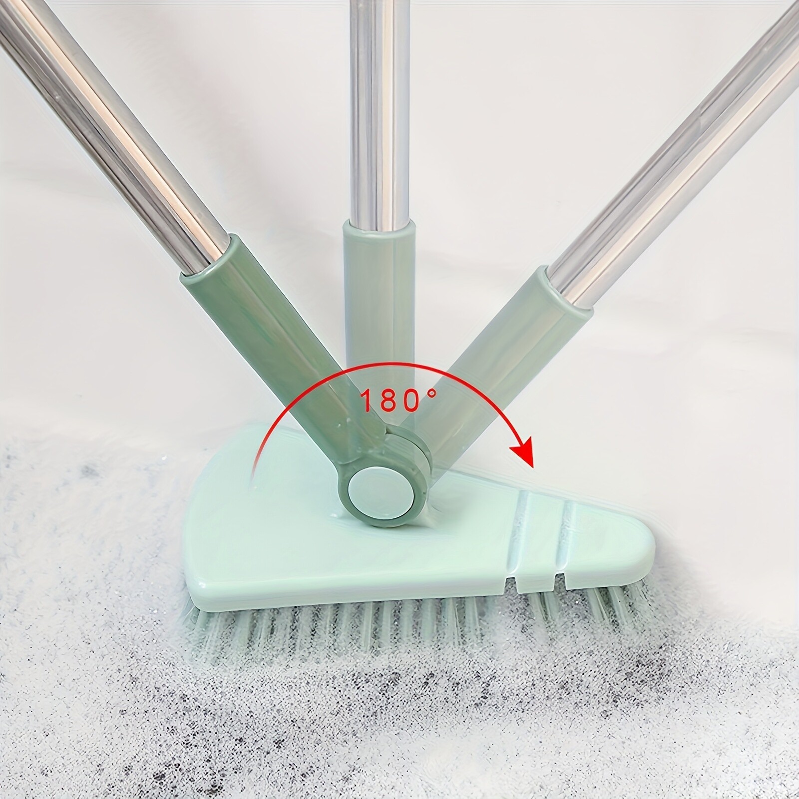 37” Long Handle Shower Cleaning Brush Tub Tile Scrubber for Bathroom Cleaning