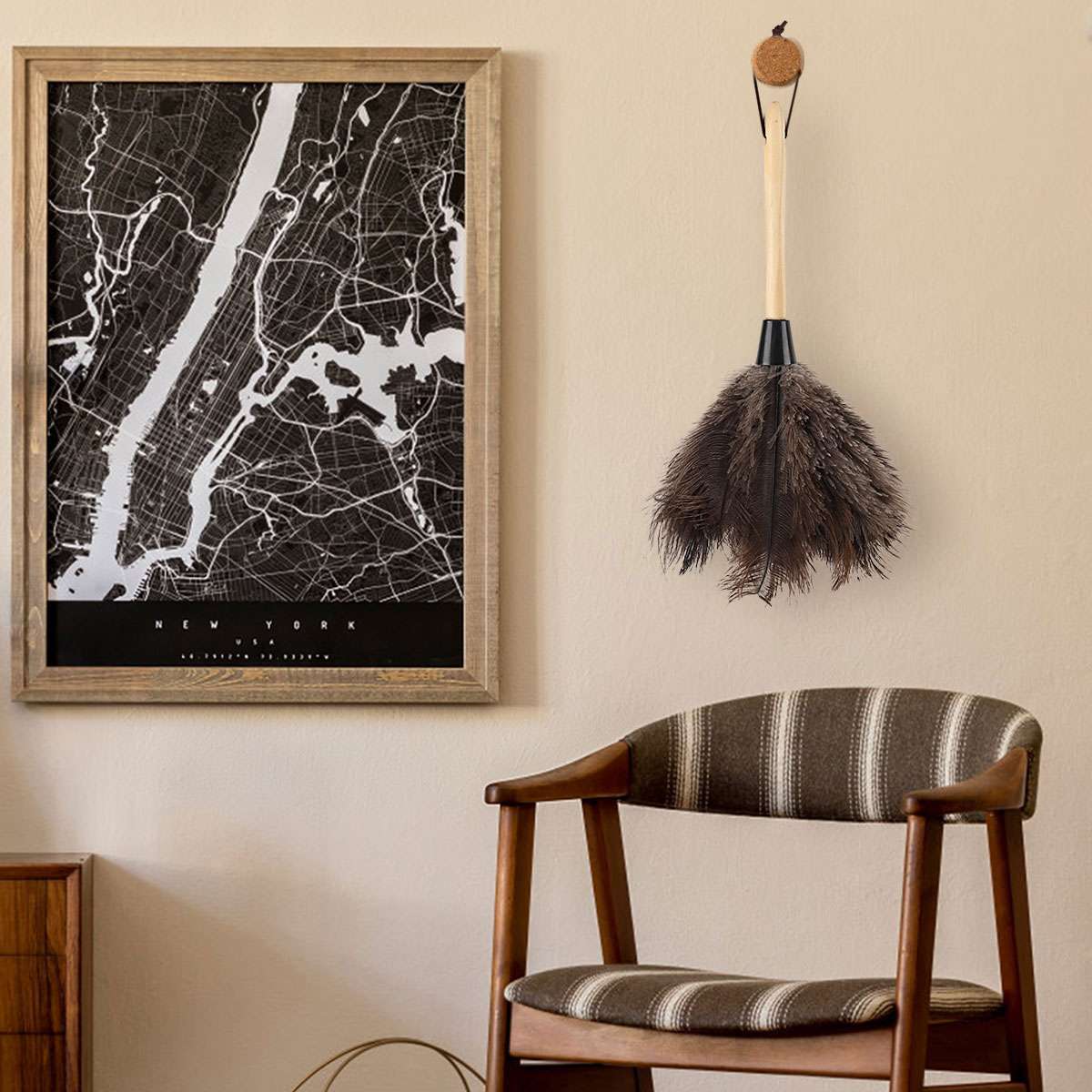 16inch Feather Duster Durable Dust Collecting Cleaning Tool For Car, Home Clean