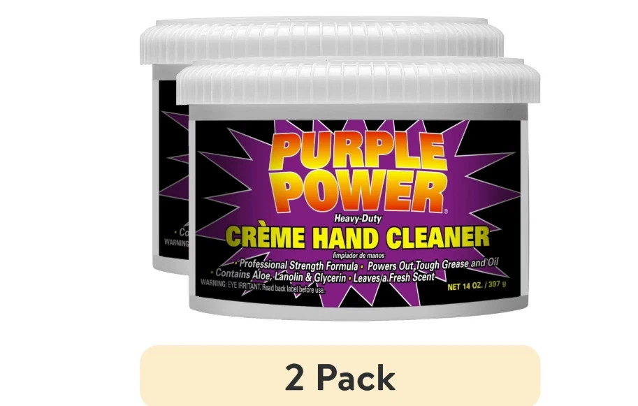 (2 pack) Purple Power Heavy Duty Creme Hand Cleaner, 14 oz