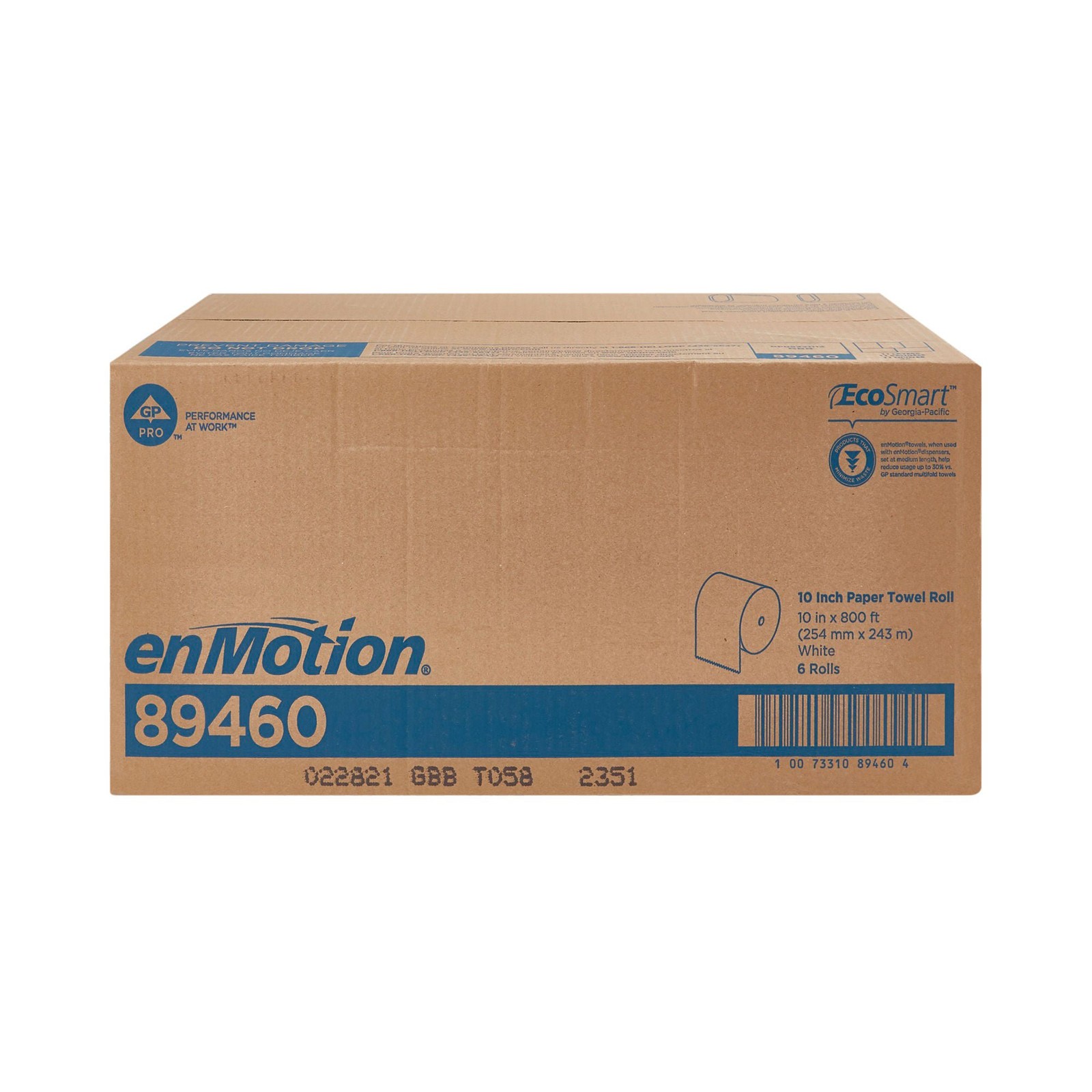 Georgia Pacific enMotion Paper Towel Rolls 10″ x 800′ White 1 Ply – 6 Rolls