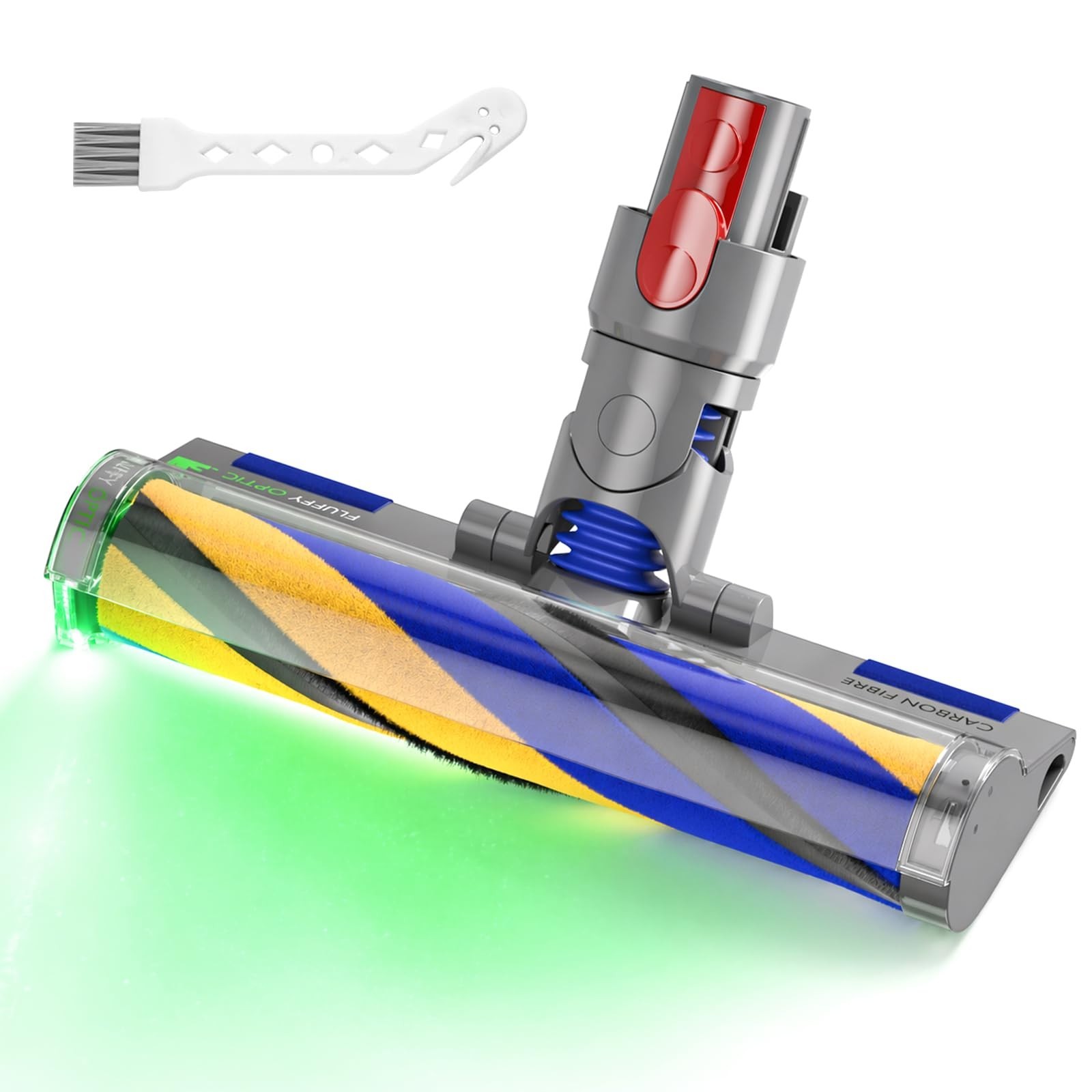 LED Optic Cleaner Soft Roller Head for Dyson V7 V8 V10 V11 V15 Vacuums – Upgrade