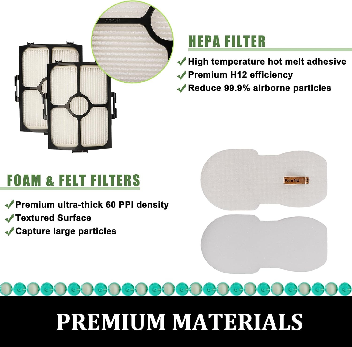 Replacement Filters for Shark HZ3002 HZ3000 Stratos Ultralight Corded Stick
