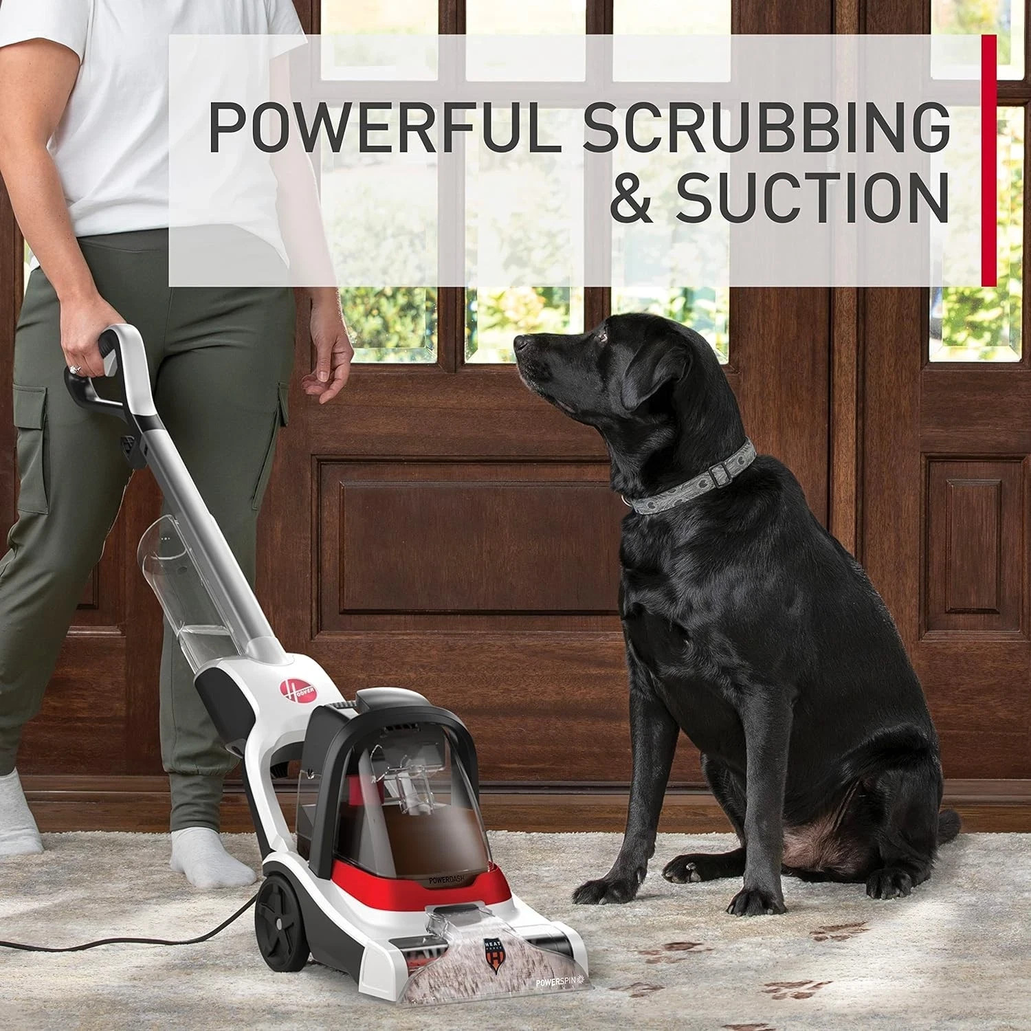 Hoover PowerDash Pet+ Compact Carpet Cleaner / Shampooer with Heatforce FH50704V