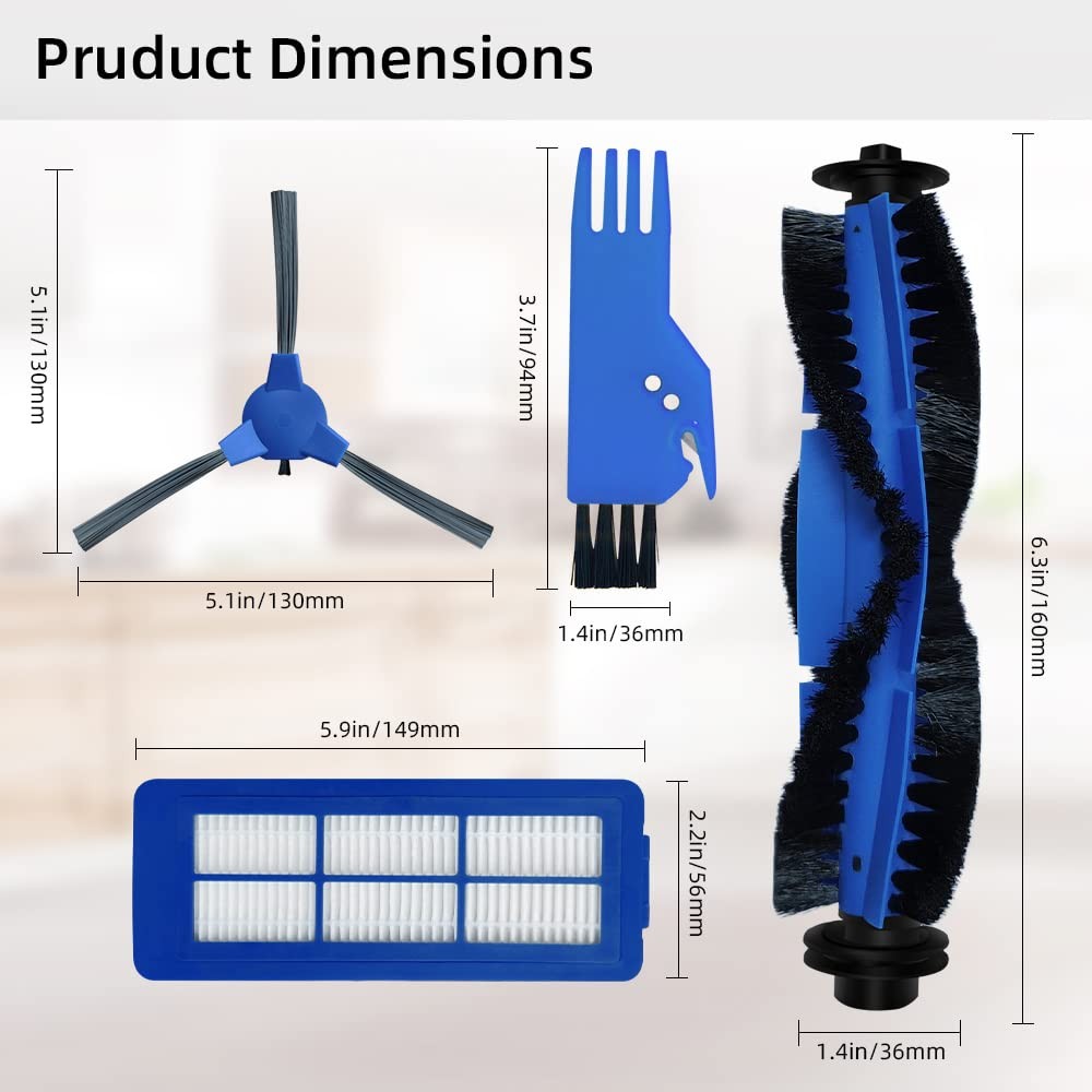 Spare Accessories Compatible for eufy 11S Max, 30C 17*25, Blue / White