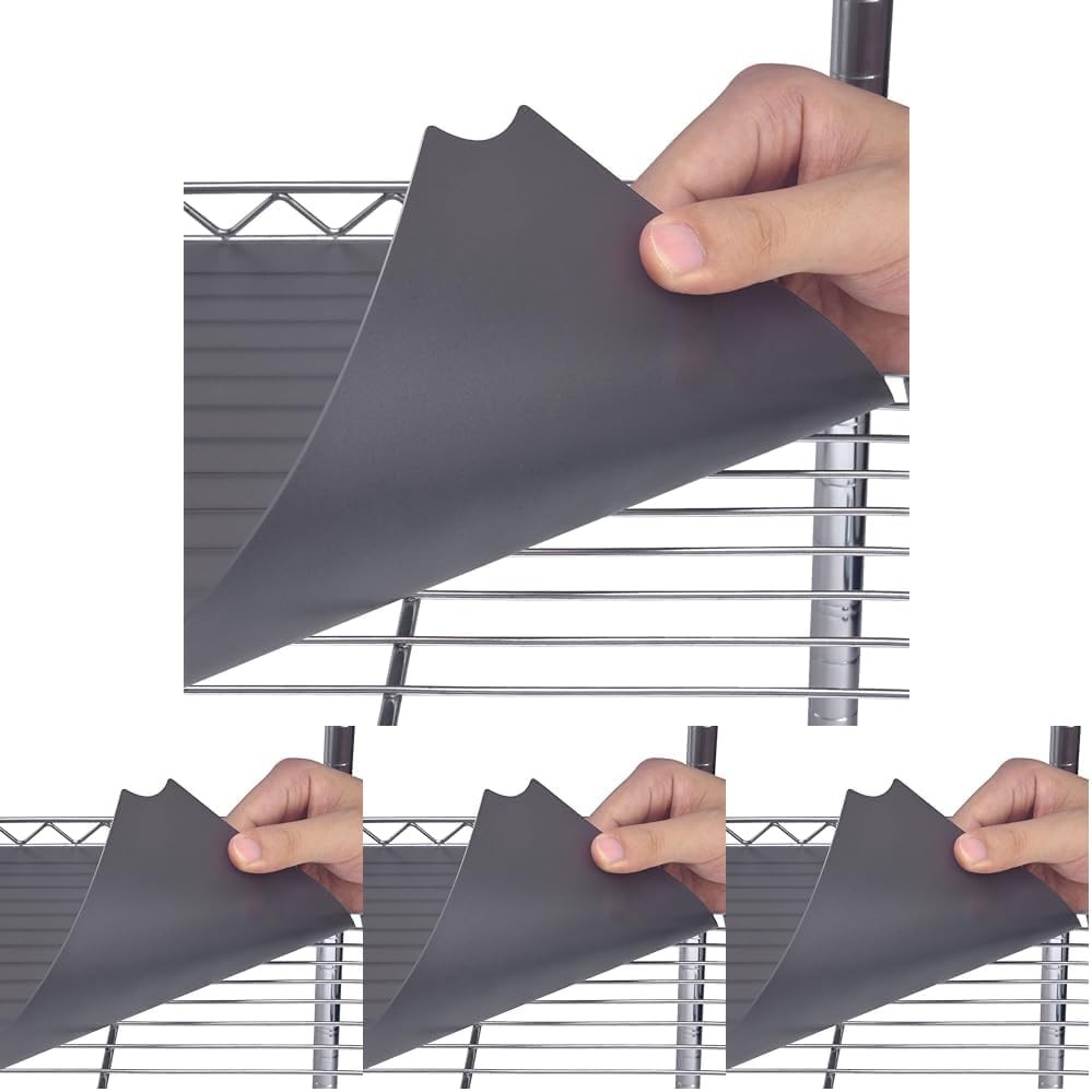 5 PCS Wire Shelf Liner 14″x24″ Heavy Duty Waterproof Non-Adhesive Gray