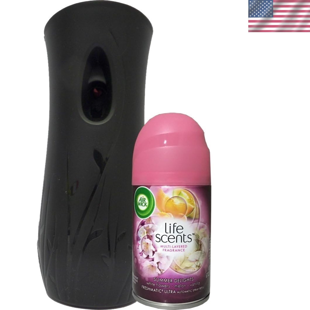 Summer Delights Automatic Air Freshener Starter Kit + 1 Refill, 70 Days Fresh