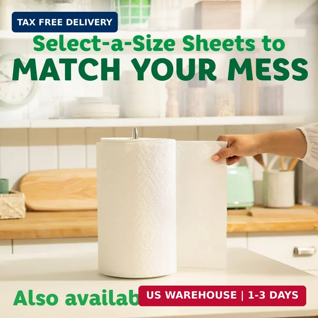 Bounty Paper Towels Quick Size, White, 16 Family Rolls = 40 Regular Rolls
