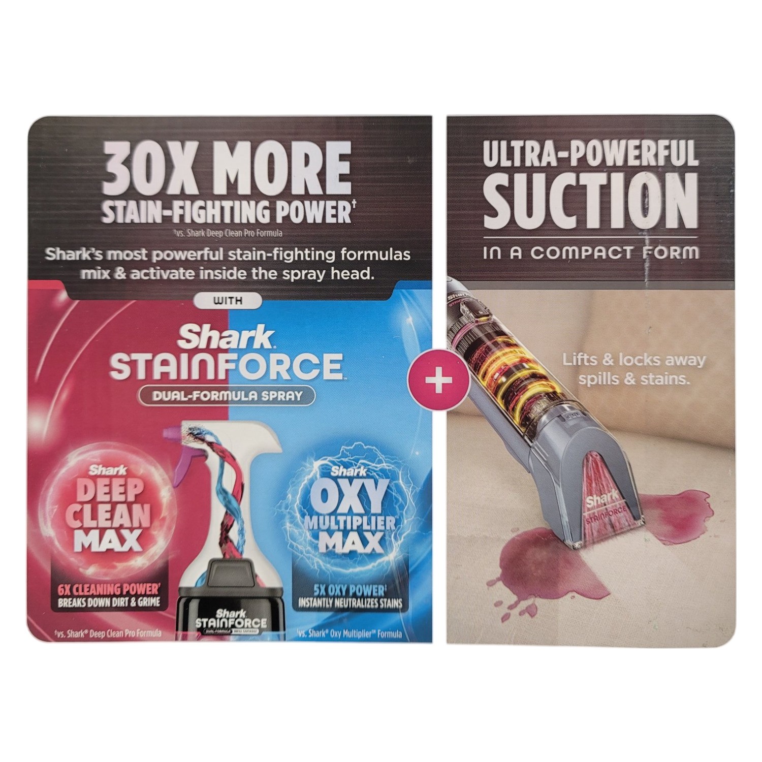 Shark StainForce Cordless Portable Spot, Stain, & Odor Remover System