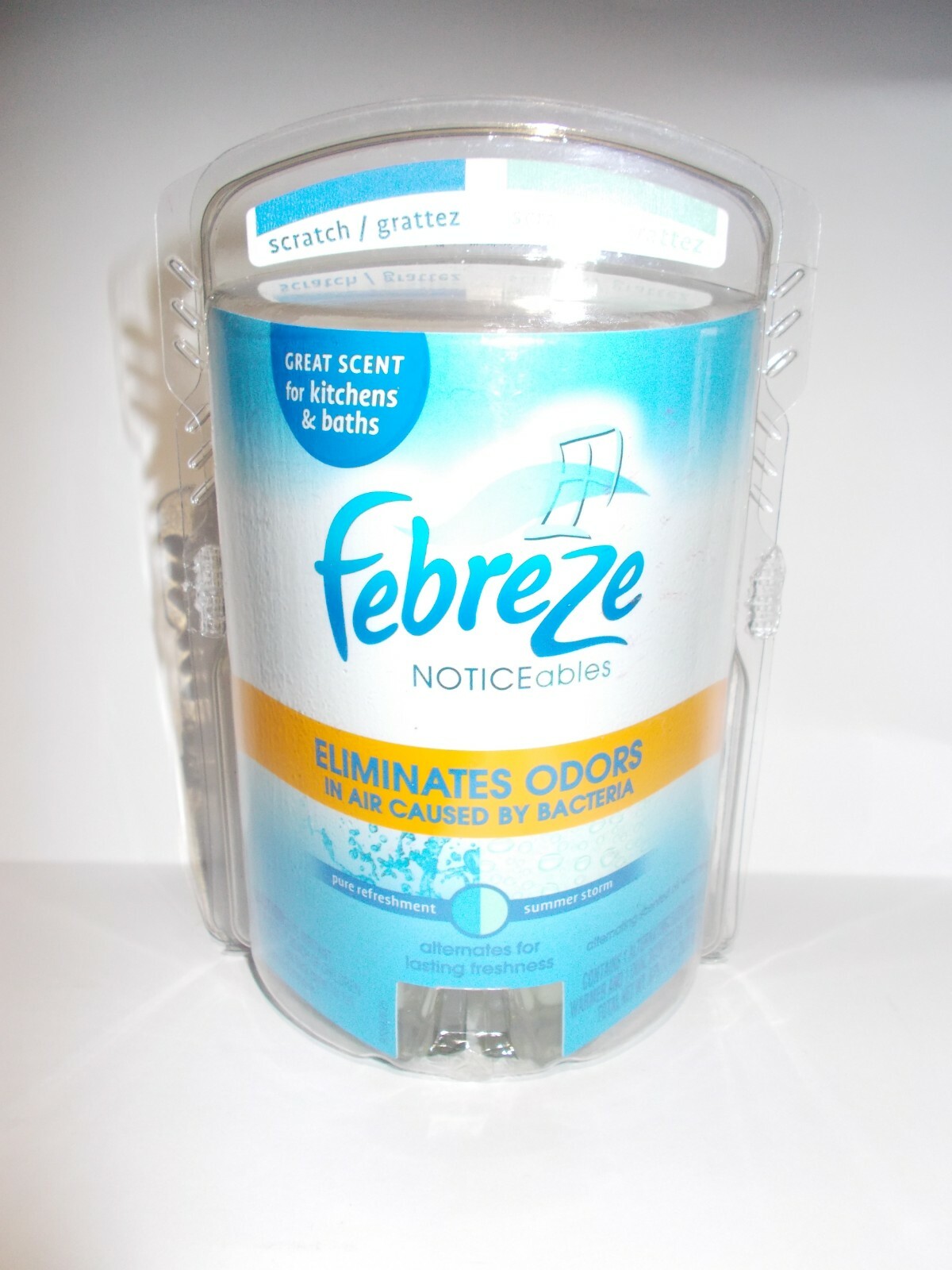 Febreze Noticeables Plug in and refill set Pure refreshment summer storm NEW