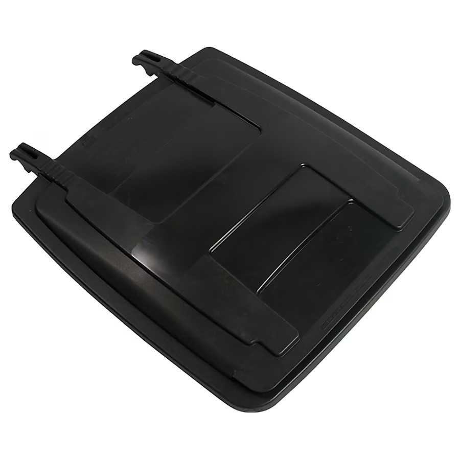 Toter Black Plastic Outdoor Trash Can Lid Compatible with Toter 96 Gal two wheel