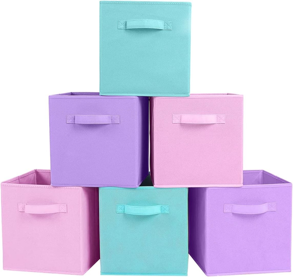 Foldable Storage Cube with Handle Dimensions: 10.5 inx 11 inx 10.5 in