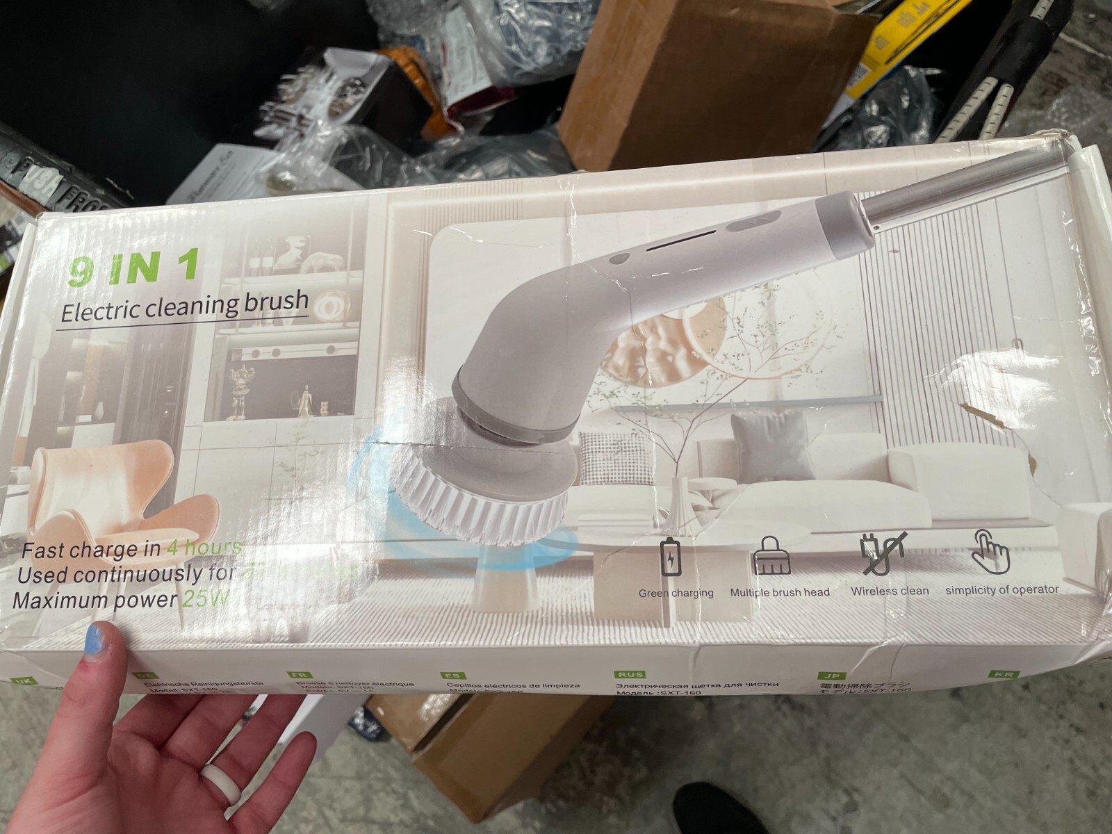 9 In 1 Rechargable Electric Cleaning Brush