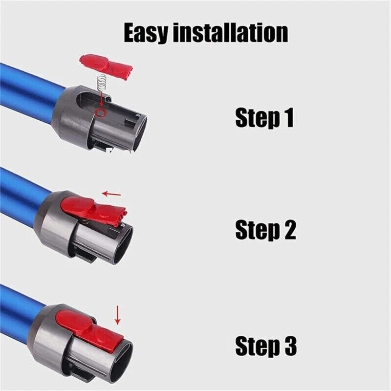 2-Pack Wand Clip Button Tab /w Spring for Dyson V7 V8 V10 V11 Tool Clip Latch