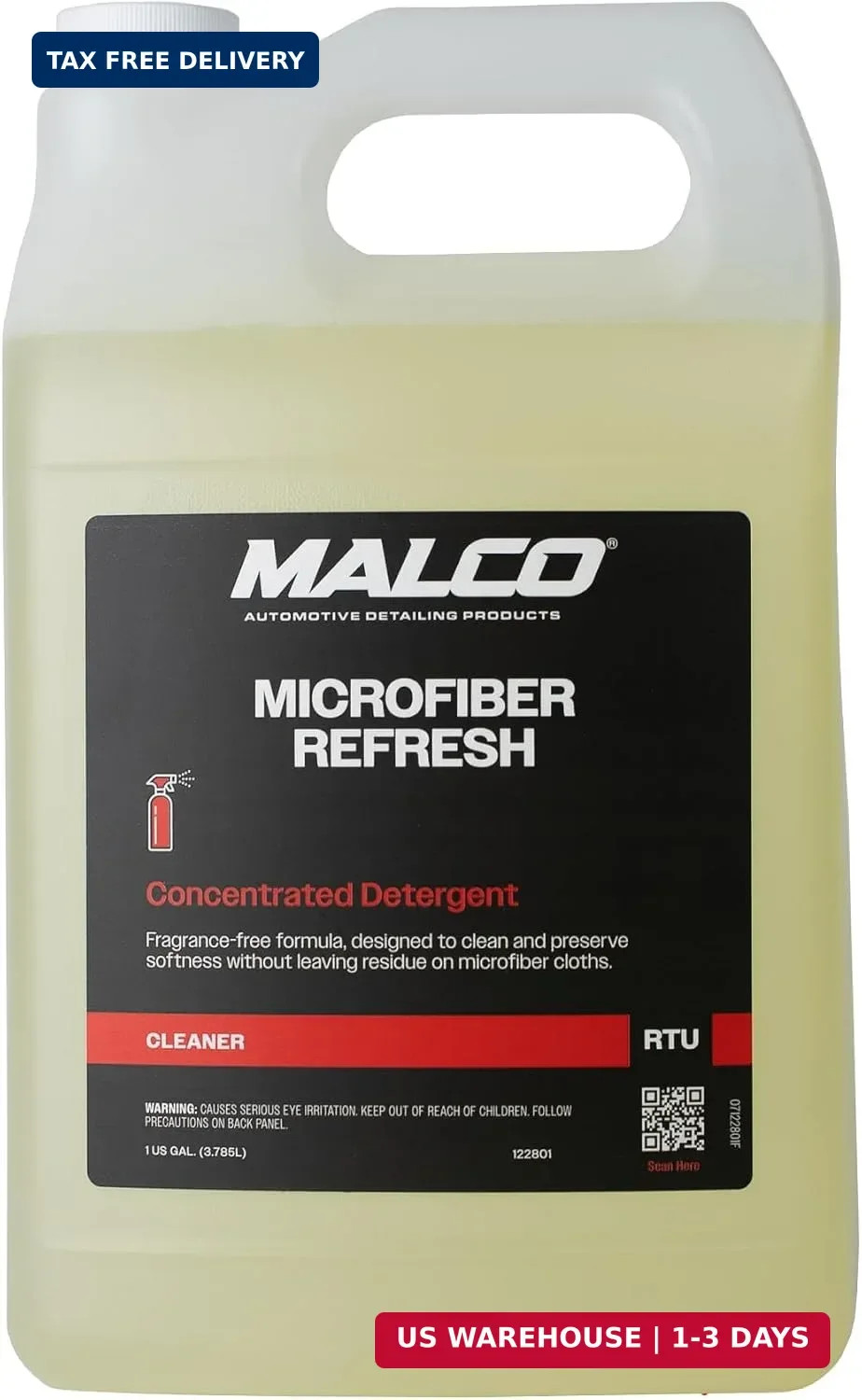 Malco Microfiber Refresh Concentrated Detergent – Microfiber Towel & Cloth Deter