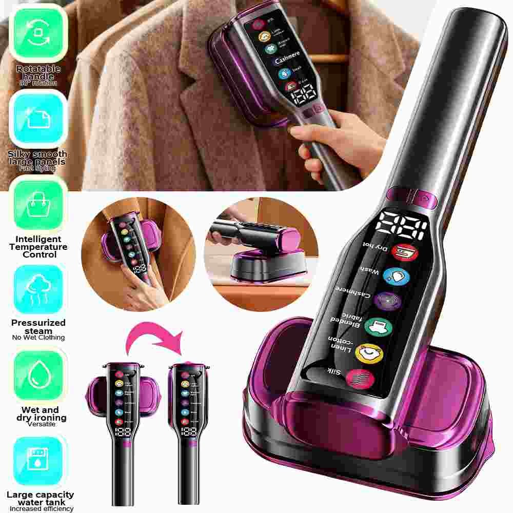 Portable Steamer for Clothes, Clothes Steamer Handheld, 1200W 2 in 1 Steam Iron