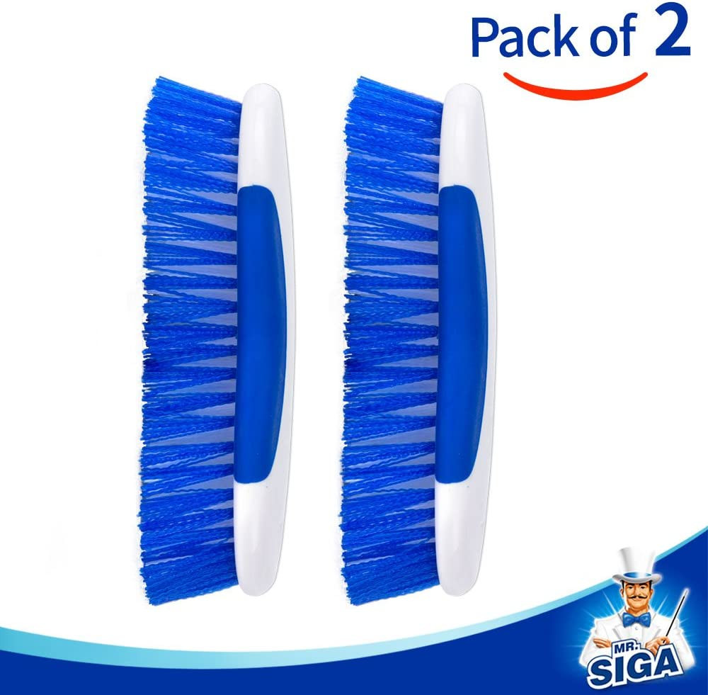 Multi Purpose Heavy Duty Scrub Brush – Pack of 2 | Strong Bristles with Effectiv