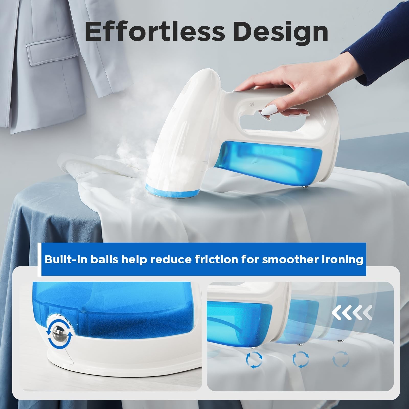 Bear Steamer for Clothes, 1300W Powerful Fast-Heating Handheld Garment and Cl…