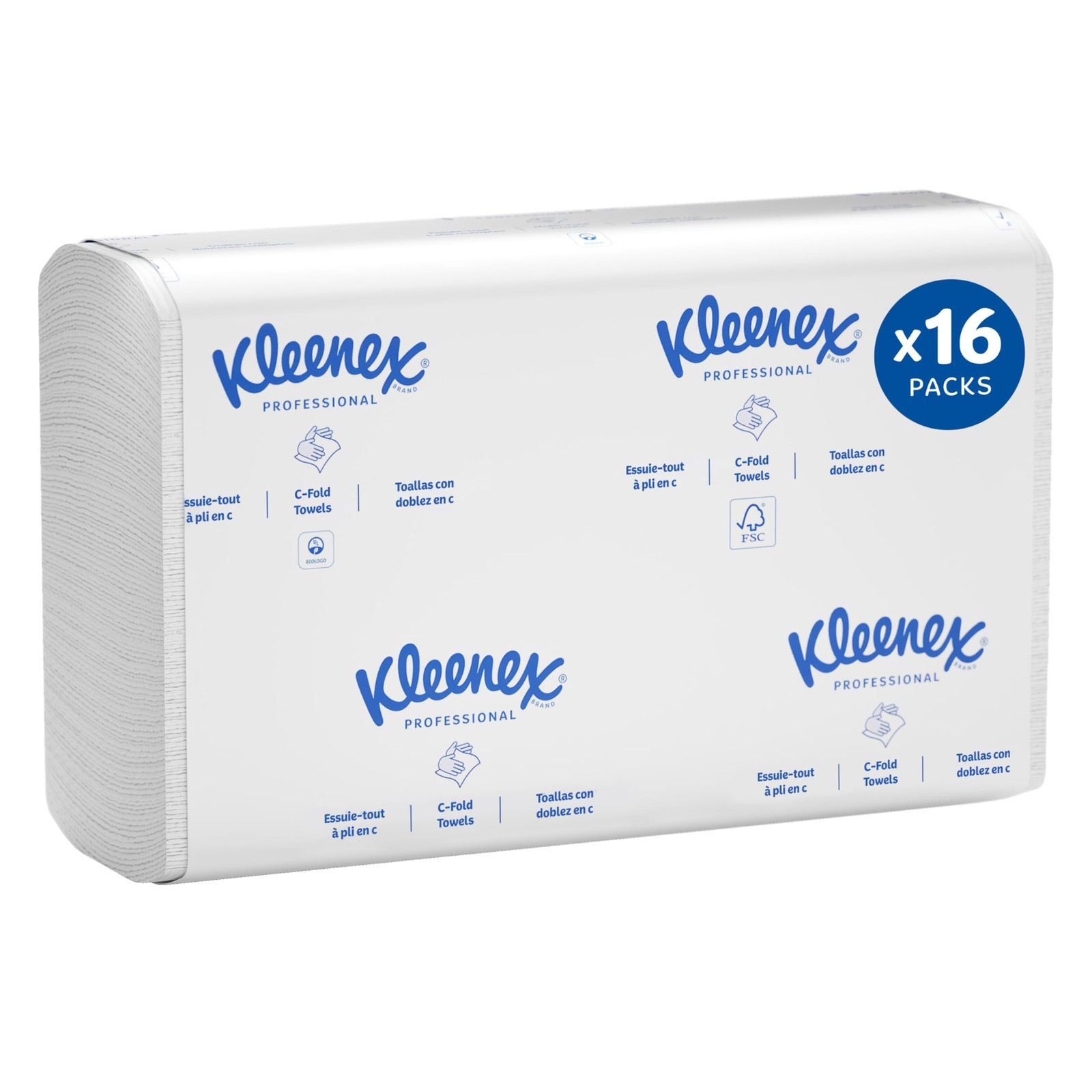 Professional Universal C-Fold Folded Paper Towels, Bulk (01500), Absorbent, W…