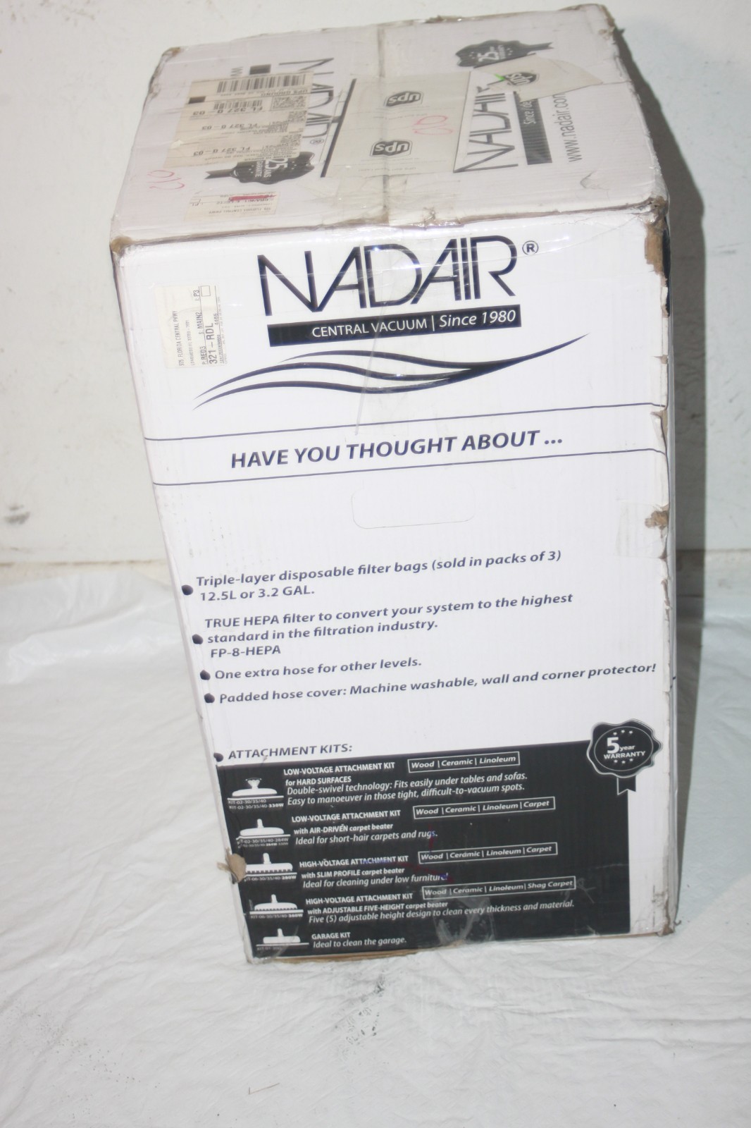 Nadair NADAIR-700-AL-22 700 AW Compact and Powerful Central Vacuum, Hybrid (MINT