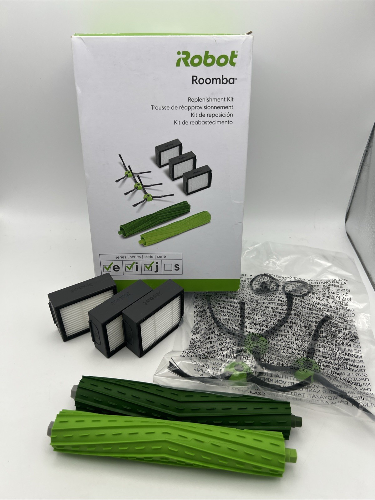 iRobot Roomba Replenishment Kit E I J Series Vacuum Brushes Filters