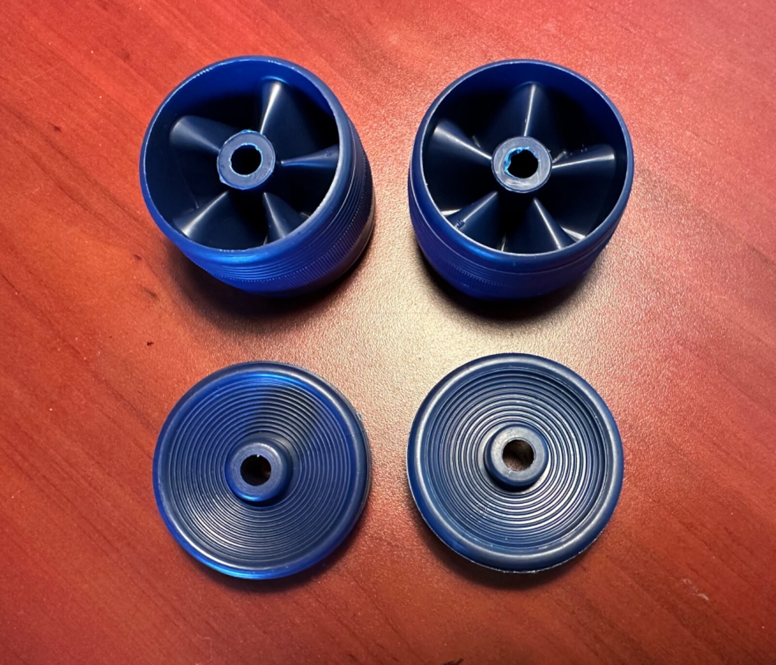 Vintage Kirby Vacuum Classic ICR, Omega 1CB, III 2CB SET OF BLUE WHEELS New