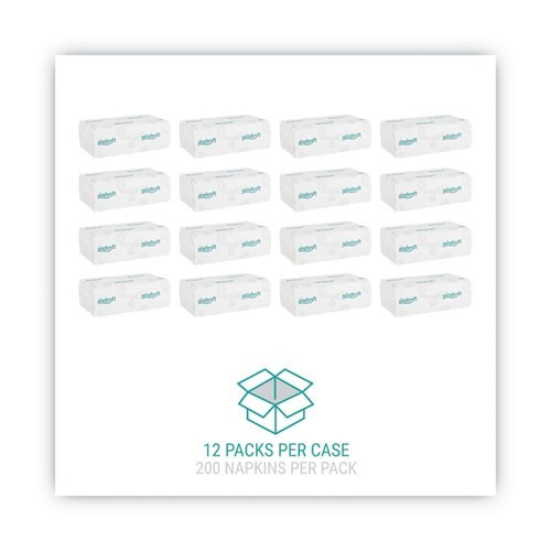 Windsoft C-Fold Paper Towels, 1-Ply, 10.2 x 13.25, 200 Towels/Pack, 12 Packs/CT