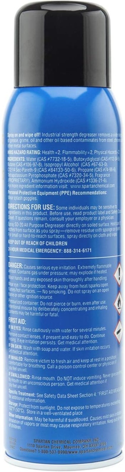 SD-20 All-Purpose Cleaner – 4 Pack, Spray-Wipe Off, Safe for Washable Surfaces