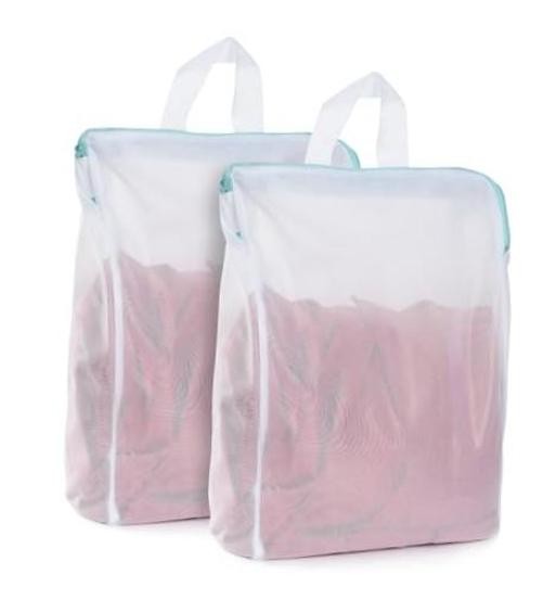 12×16 Inch Mesh Laundry Bag 2 Pack Small Lingerie Bags with 12 x 16 inch