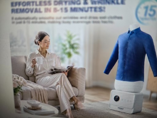 AUTOMATIC IRONING MACHINE, PORTABLE HANDS-FREE WRINKLE REMOVER-BRAND NEW IN BOX!
