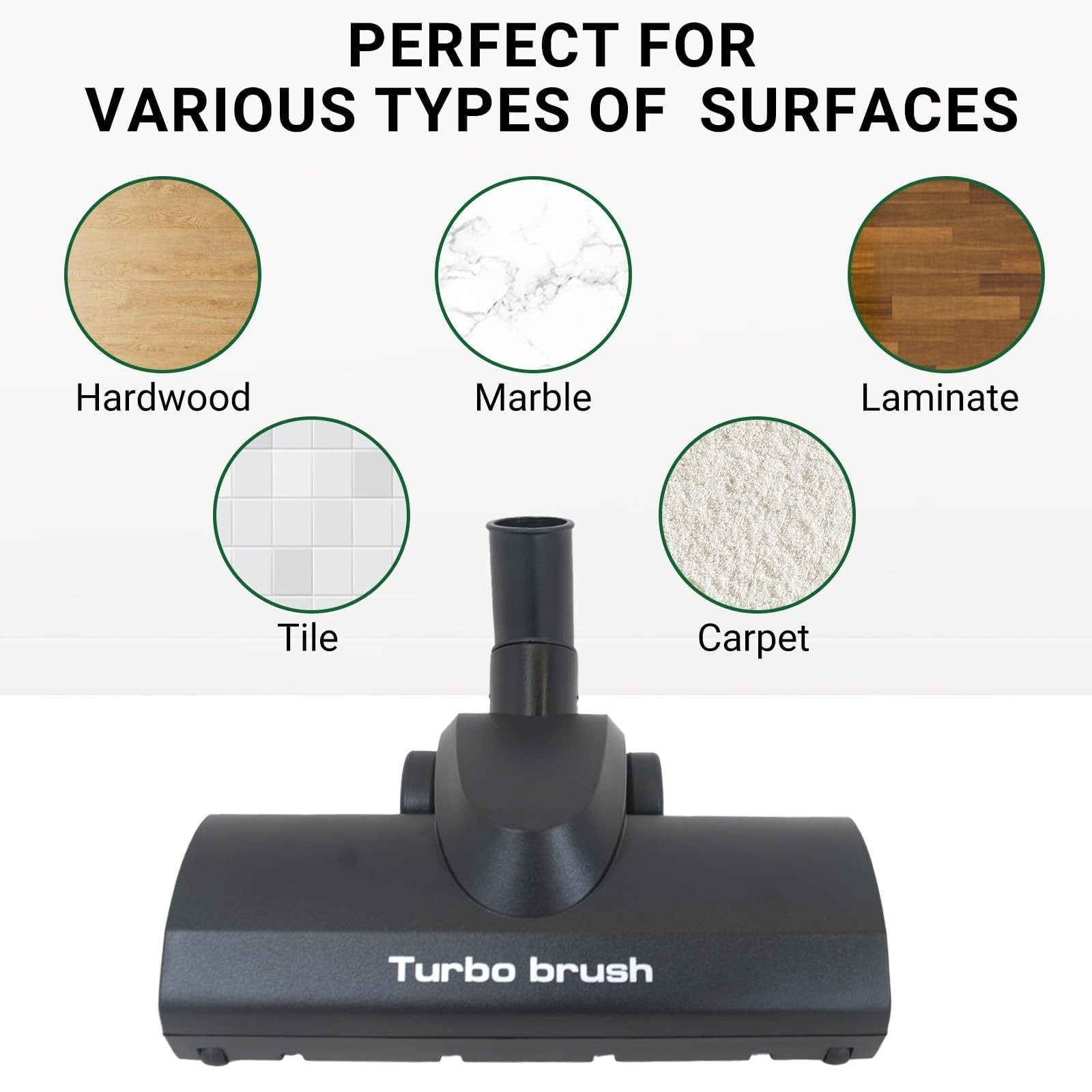 Universal Vacuum Brush Head Replacement – Turbo Floor Cleaner 1 1/4″ 32mm, Big W