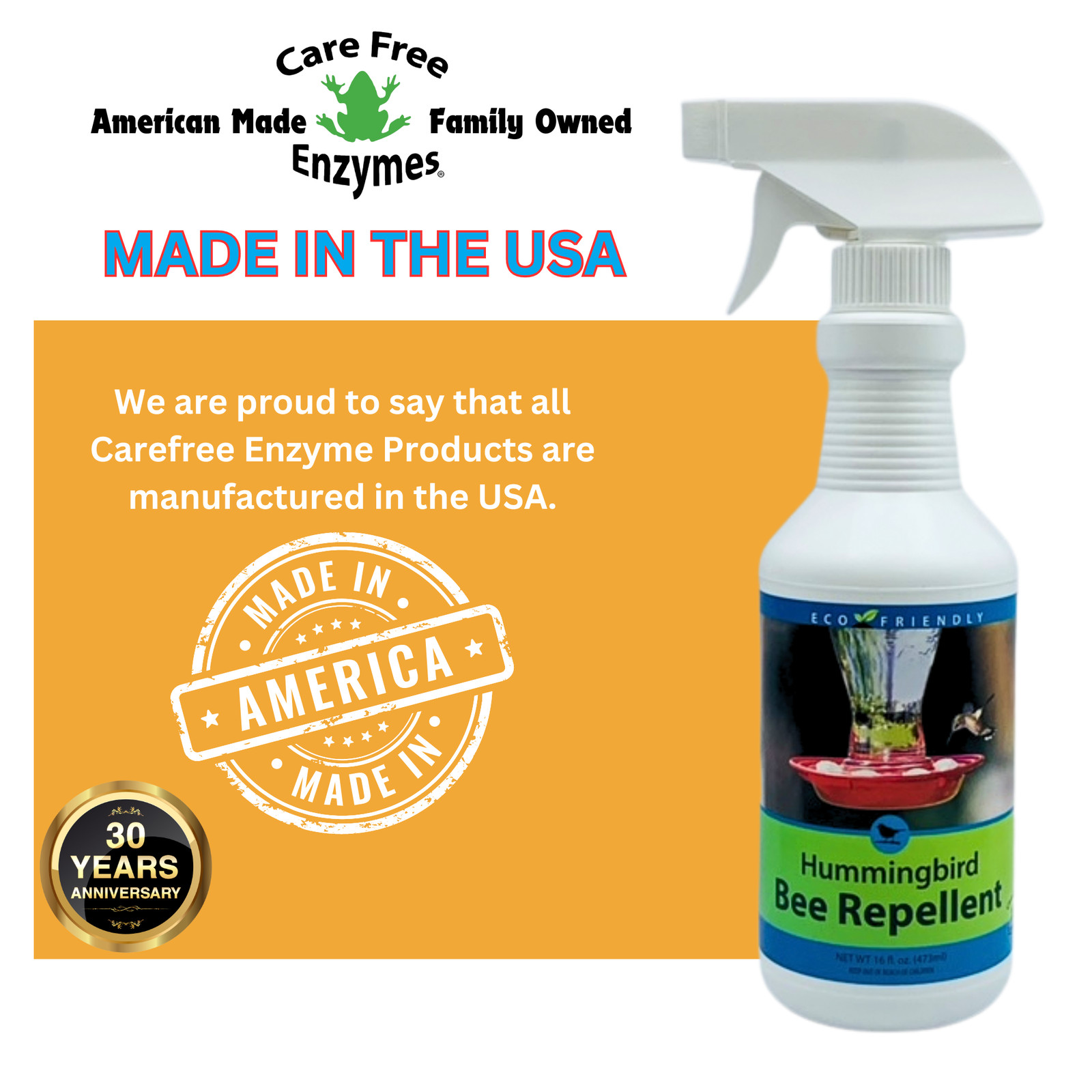 Natural Bee & Wasp Repellent for Hummingbird Feeders | Hummingbird Bee Repellent