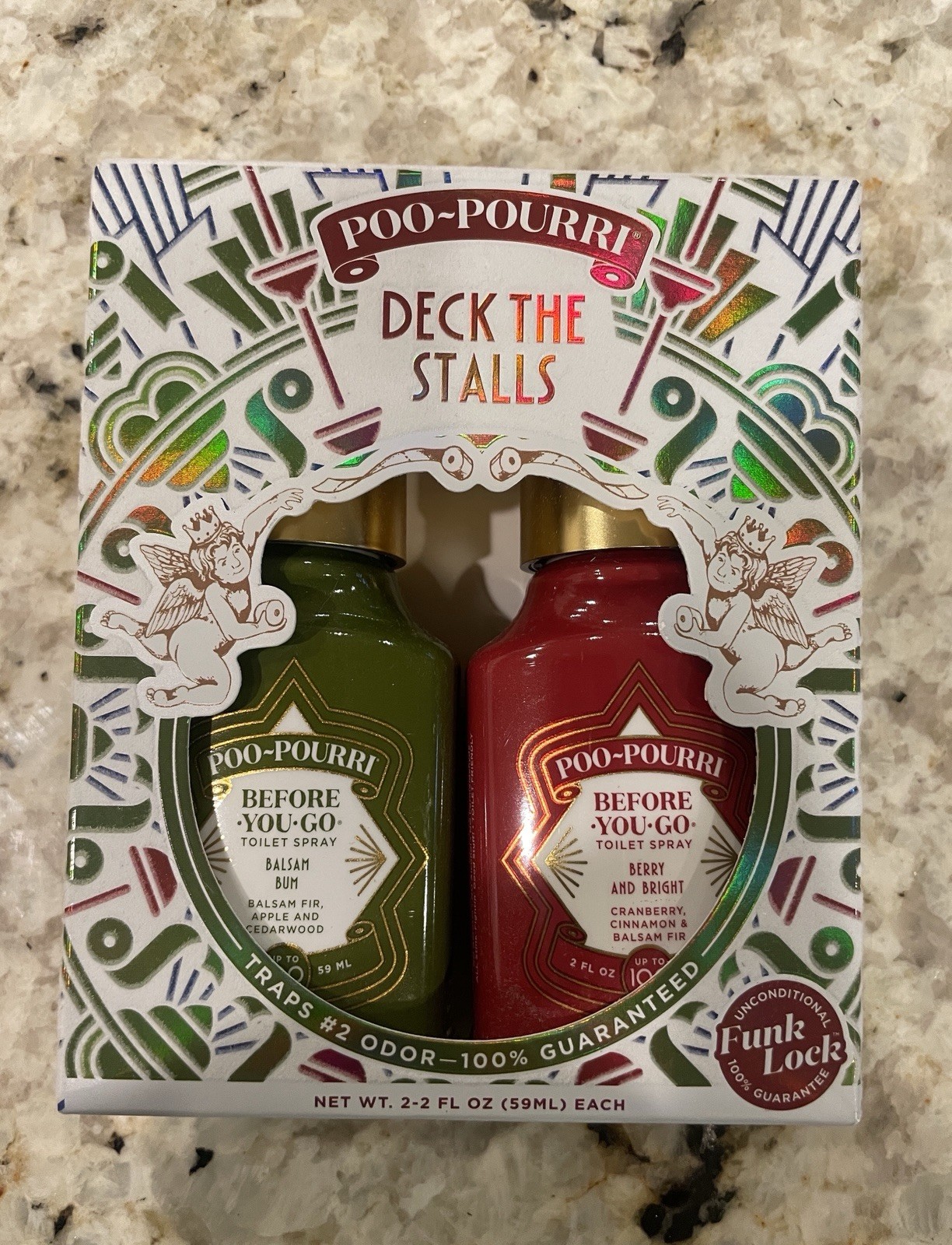 SALE!! Poo Pourri Deck The Stalls Gift Set Before You Go Holiday Spray 2oz each